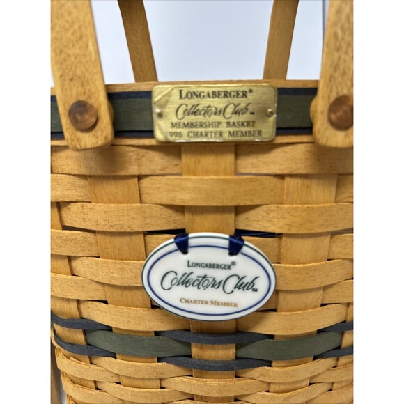 Longaberger 1996 Collectors Club Charter Member Basket Combo FAMILY SIGNED - Picture 10 of 16